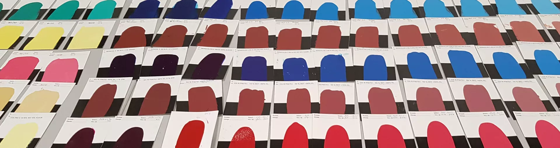 Color samples and color cards