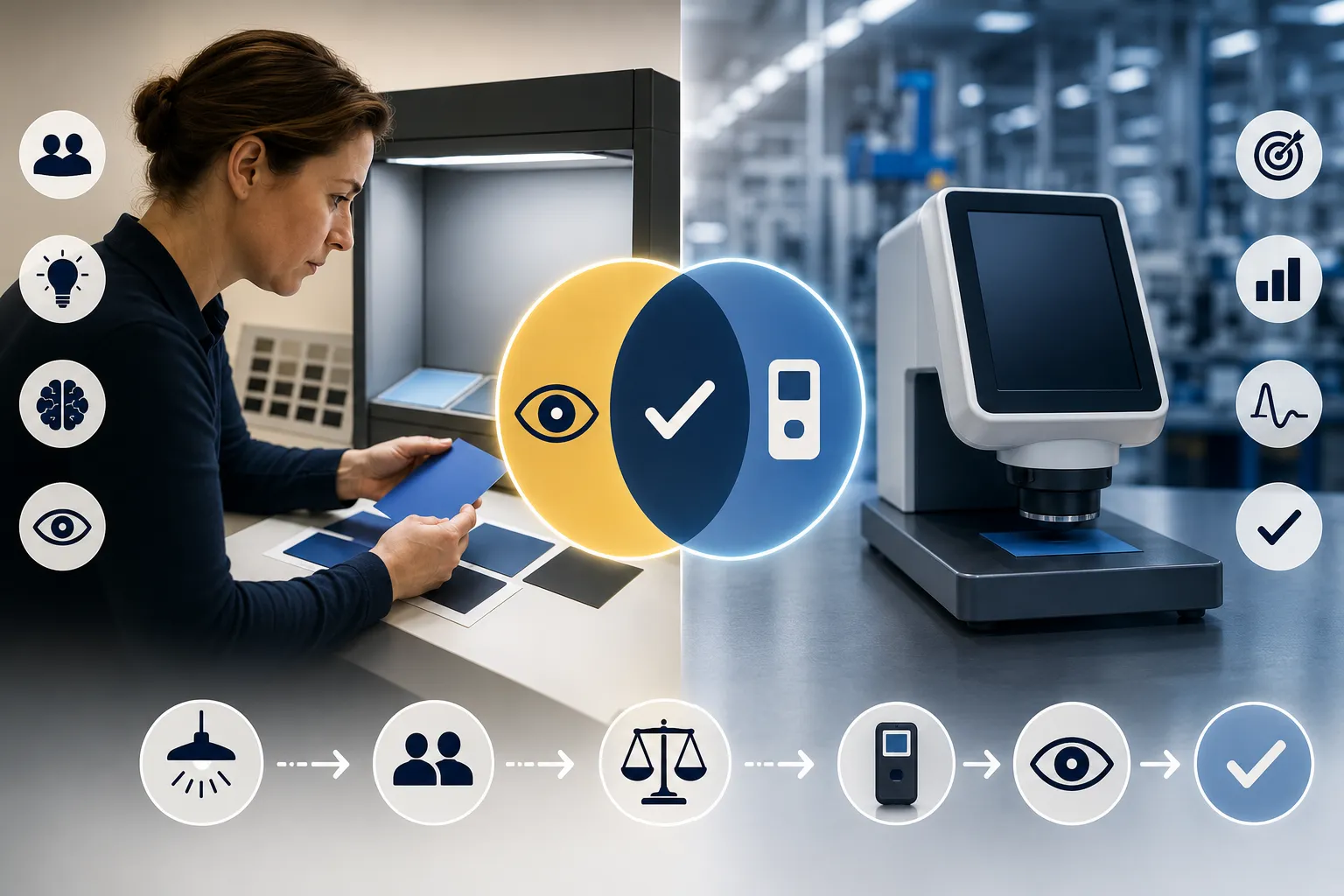 Your Eye or the Meter? When to Trust Which Judgment
