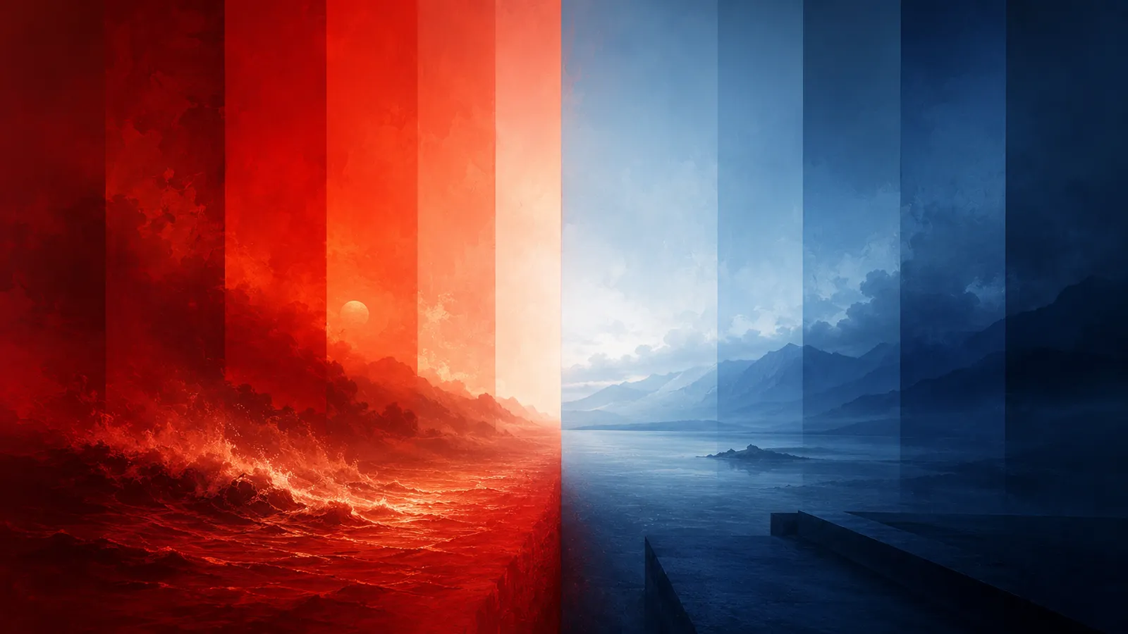 Red and Blue: What the Two Most Discussed Colors Really Mean