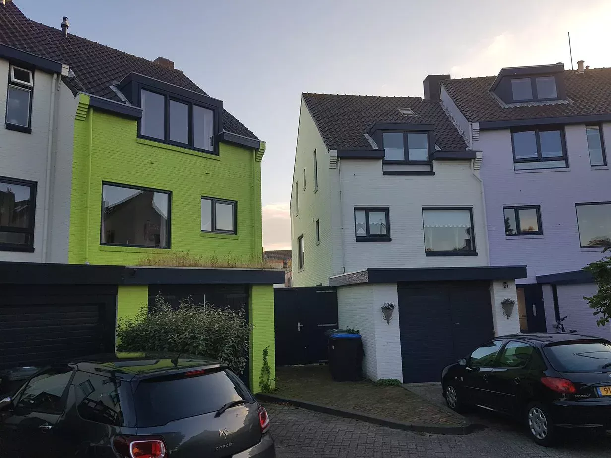 Het groene huis van Ineke in Den Helder