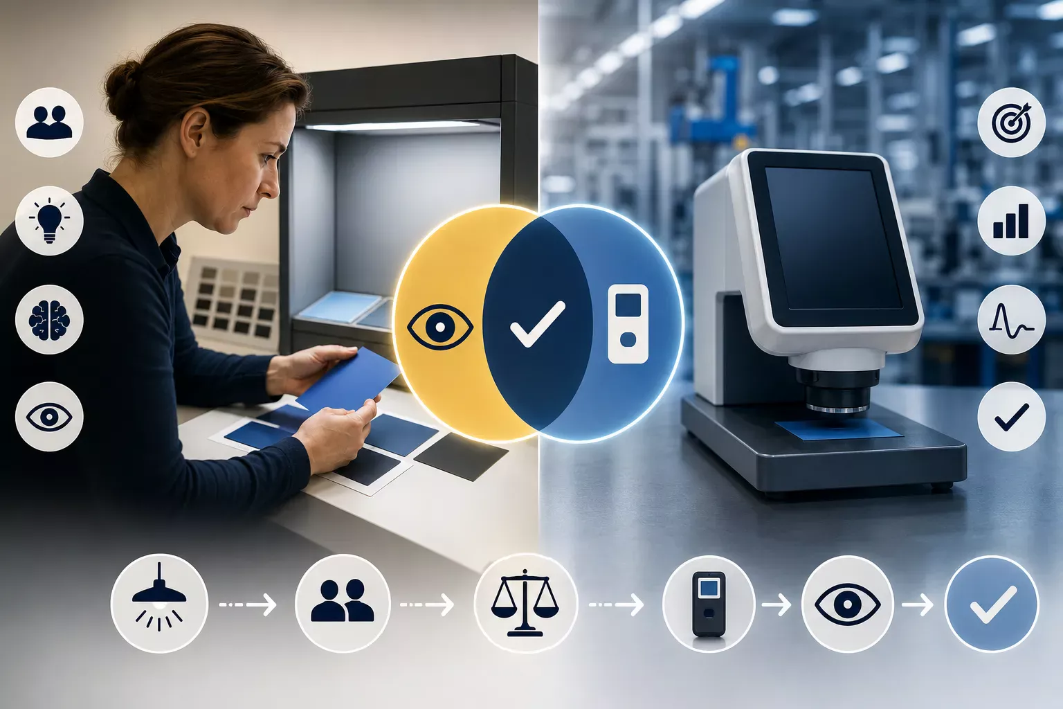 Your Eye or the Meter? When to Trust Which Judgment