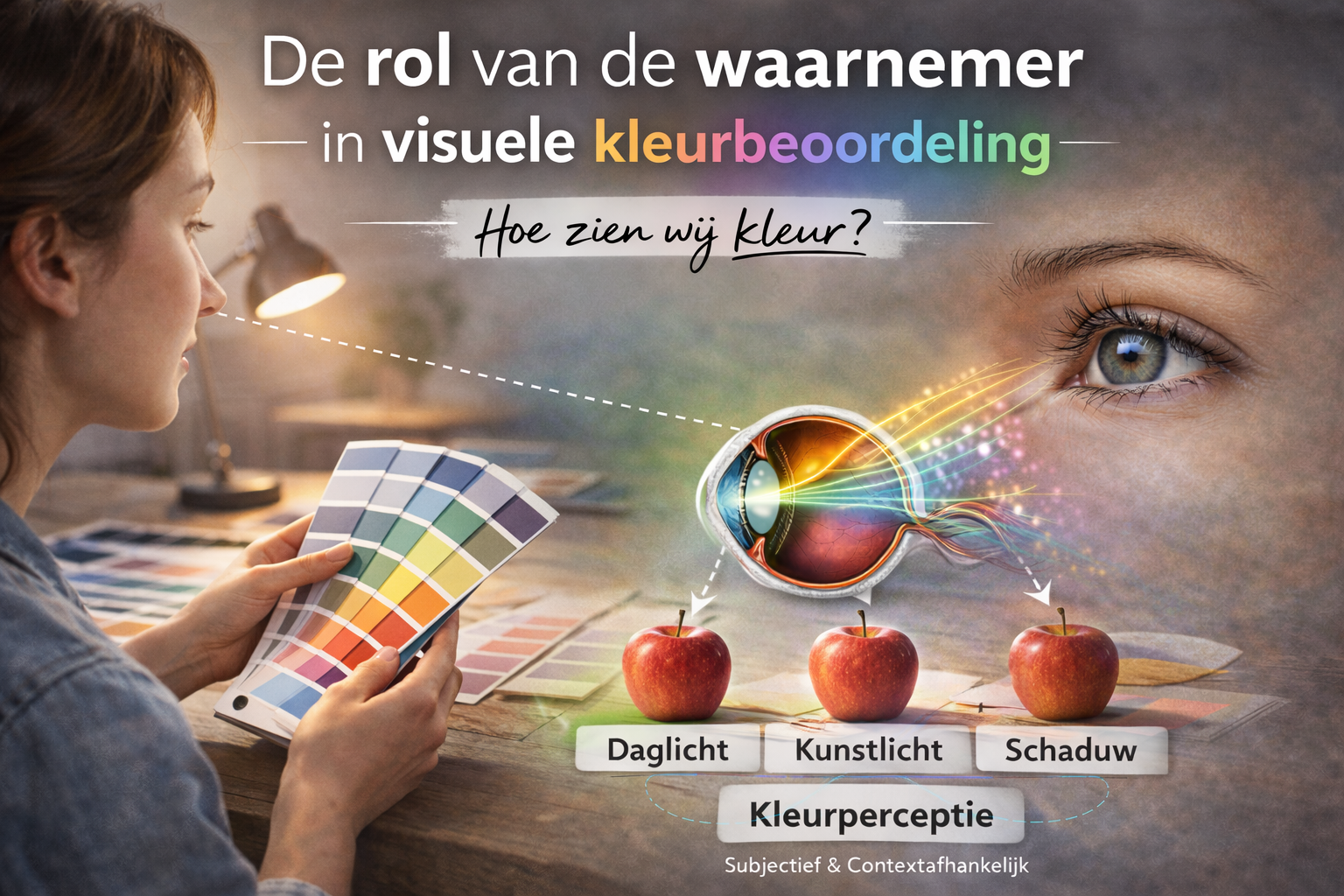 De rol van de waarnemer in visuele kleurbeoordeling